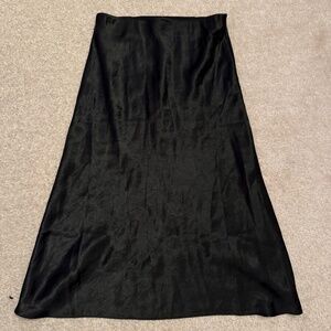 Babaton Slip Satin Midi Skirt